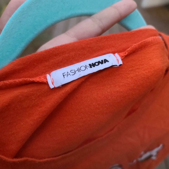 FASHION NOVA ORANGE BABYGIRL CROP TOP WOMEN'S TOP - Picture 3 of 3